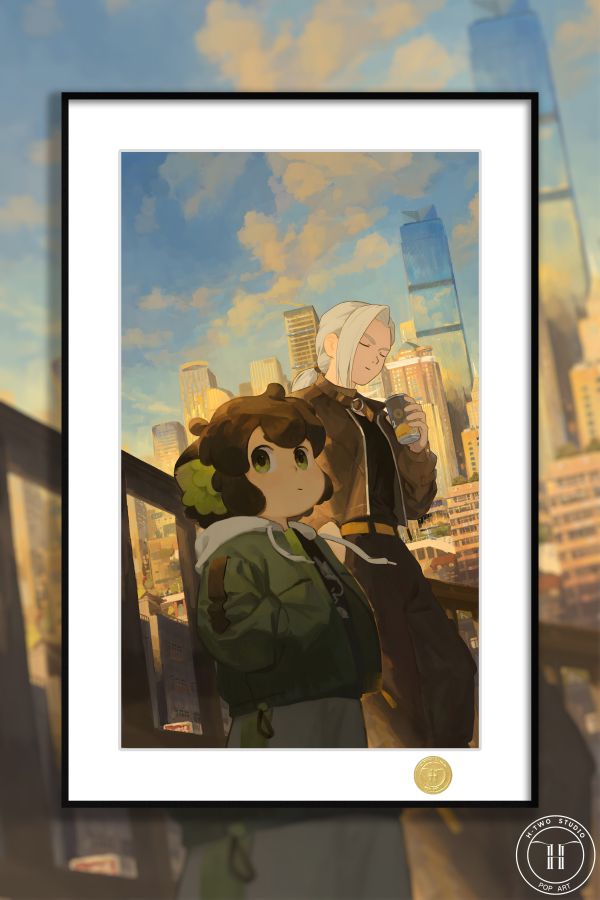 【海外代購】H2 《羅小黑戰記2》小黑師姐鹿野無限動畫二次裝飾畫 