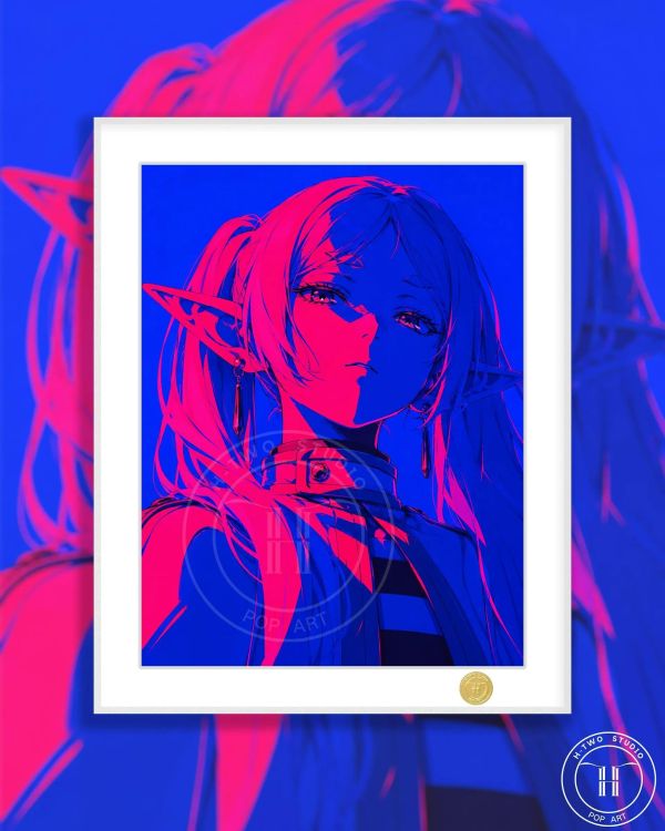 【海外代購】H2工作室 《賽博芙莉蓮》葬送的芙莉蓮裝飾畫 