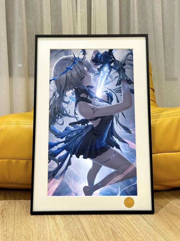 【海外代購】星空 《炫彩卡提西亞》鳴潮Cartethyia芙露德莉絲殉道聖女遊戲動漫二次元裝飾畫 