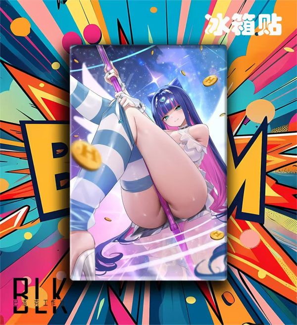 【海外代購】巴洛克 吊帶襪天使史朵巾Stocking潘迪Panty遊戲動漫裝飾畫/冰箱貼 