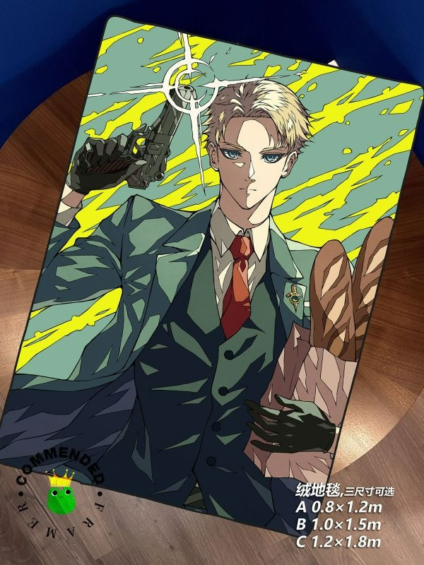 【海外代購】皇呱《黃昏特工》間諜過家家帥氣西裝papa裝飾畫 午睡毯  地毯 