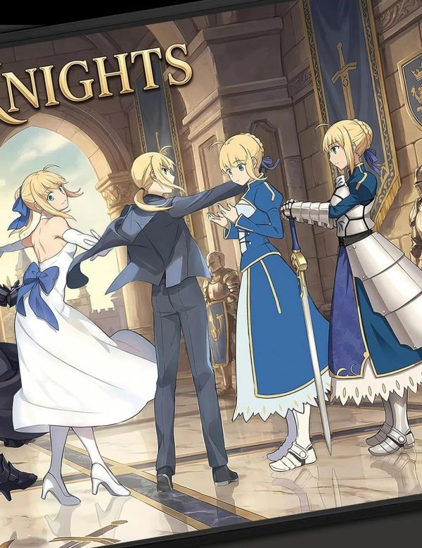 【海外代購】千鳥社《Saber 換裝跳舞》Fate命運之夜換裝全家福地毯鼠標墊裝飾畫 