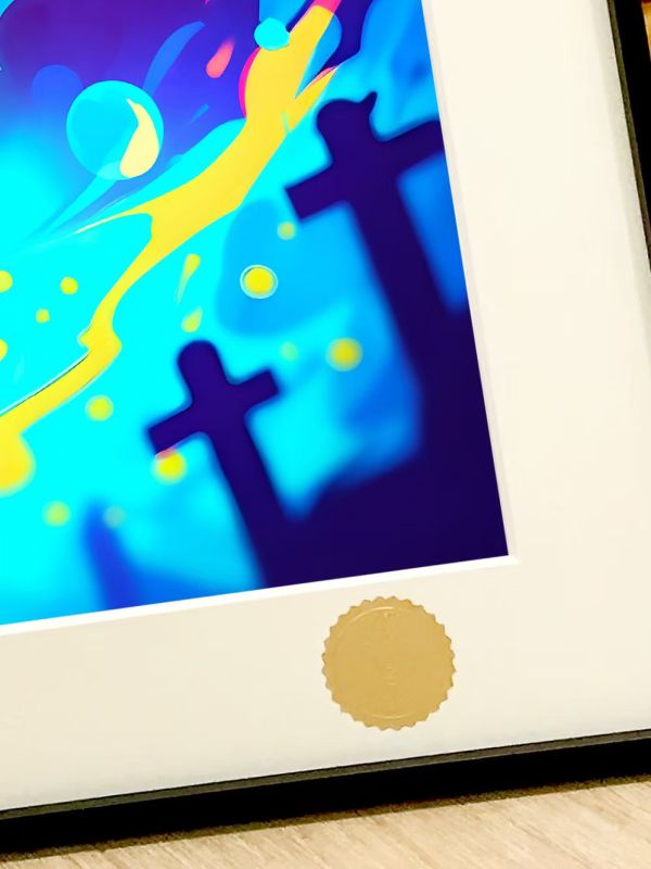 【海外代購】星空《百鬼夜行》寶可夢神奇寶貝耿鬼萬聖節裝飾畫 