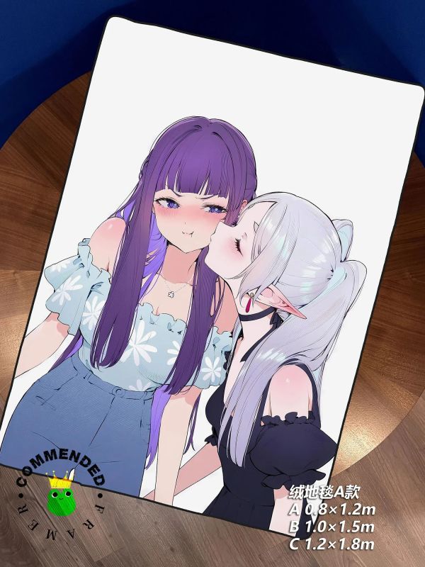 【海外代購】皇呱《芙莉蓮菲倫親吻》葬送的芙莉蓮裝飾畫 午睡毯 地毯 