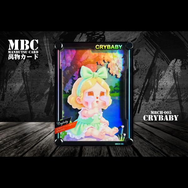 【海外代購】黑白畫映 B&W MBC Manbutsu Card 哭娃 Crybaby 桌面立體裝飾卡磚 