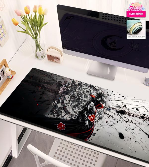 【海外代購】阿喵畫社 曉組織 佐助 火影忍者新品異形套組裝飾畫 滑鼠墊 