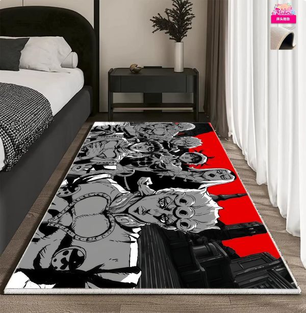 【海外代購】阿喵畫社 布加拉提小隊黑紅群像 jojo新品8k主題高清裝飾畫 發光滑鼠墊  床頭地墊 