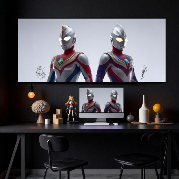 【海外代購】千鳥社 《平成奧特曼戴拿迪迦》ultraman平成奧特曼戴拿迪迦人間體聲優演員簽名滑鼠墊裝飾畫 滑鼠墊 