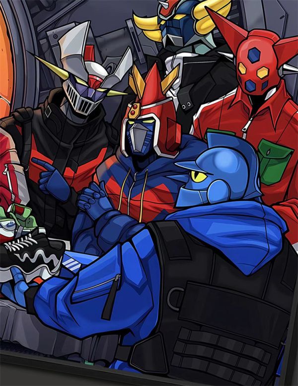 【海外代購】千鳥社 機器人的晚餐 擎天柱 大黃蜂 巴巴托斯 畫 