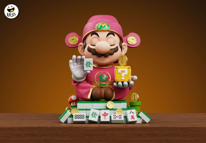 【預定】玩貝 雀神水管工馬裡奧招財擺件 