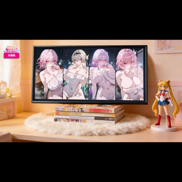 【海外代購】阿喵畫社 星鐵姊妹花溫泉版 8k主題高清裝飾畫 滑鼠墊 冰箱貼 