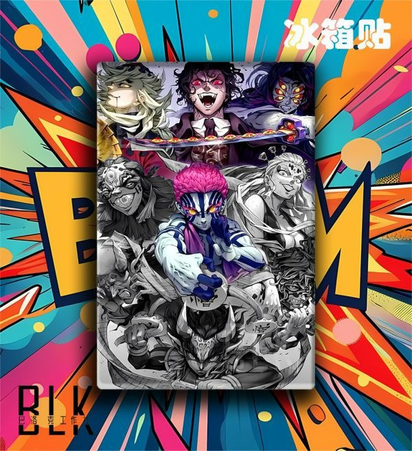 【海外代購】巴洛克 《上弦》鬼滅之刃無限城篇裝飾畫冰箱貼