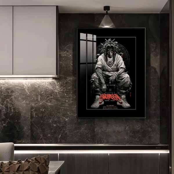 【海外代購】橘子 JUZI 黑死牟藝術海報 