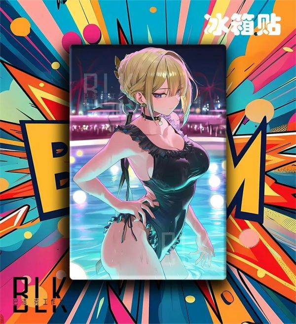 【海外代購】巴洛克 《泳池伊芙琳》絕區零Evelyn裝飾畫 