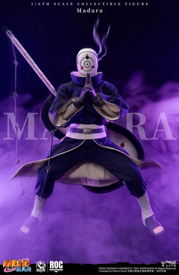 【預定】Rocket Toys 《火影忍者 疾風傳》 Madara宇智波斑【白面具】 1/6可動人偶 