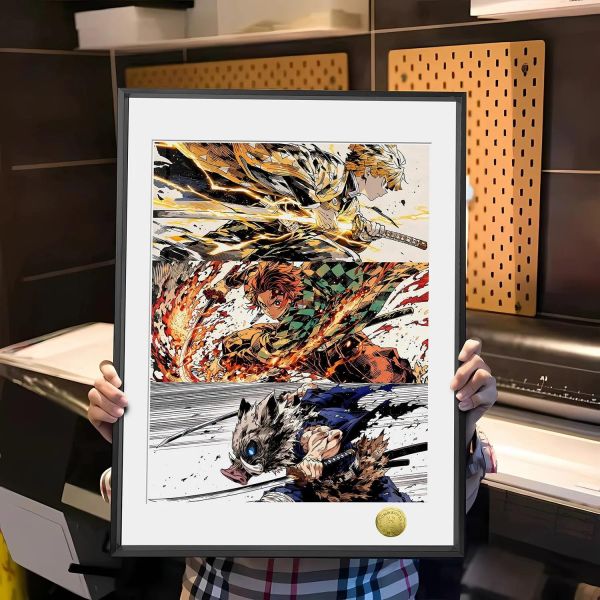 【海外代購】皇呱 《超帥時刻》鬼滅之刃三小隻裝飾畫 午睡毯 地毯 