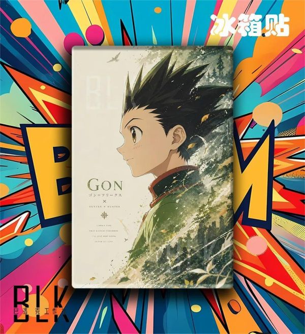 【海外代購】巴洛克 《側顏小杰》全職獵人裝飾畫冰箱貼 