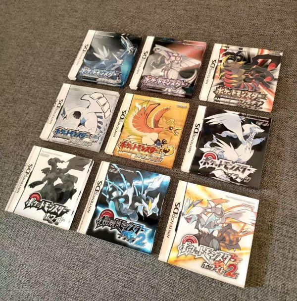 【海外代購】口袋時光愛好者工坊 Pokemon Time Sa1tan PTS 日版NDS卡帶壓克力磚冰箱貼（珍珠/鑽石/白金/心金/魂銀/黑/白/黑2/白2） 