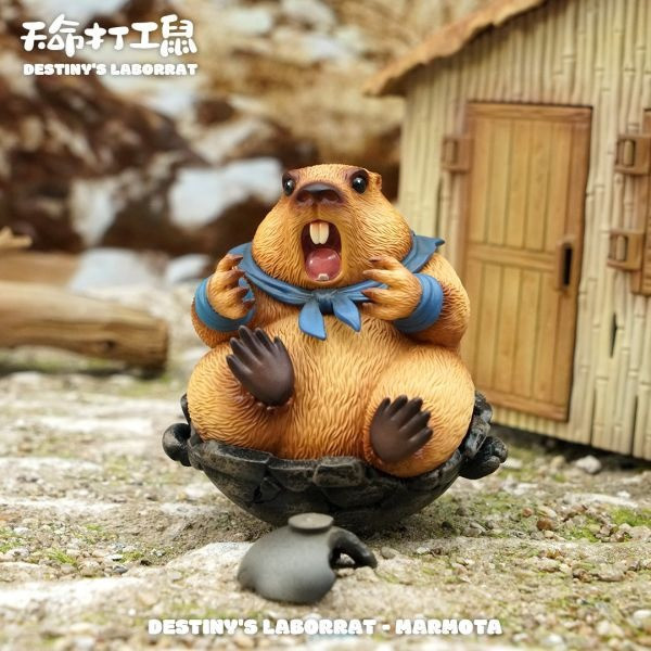 【海外代購】傑刻動漫 動物幫幫 土撥鼠潮玩桌面擺件 