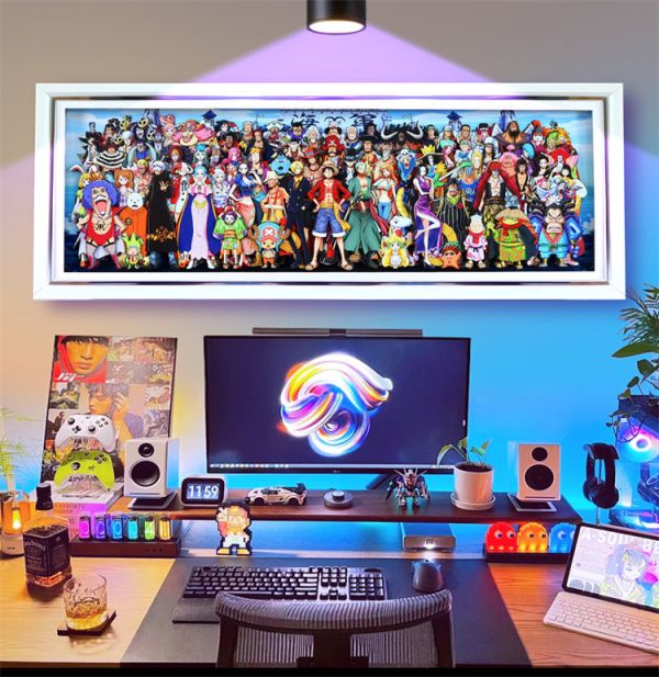 【海外代購】KALA HOME 路飛索隆四皇 全家福立體3D裝飾畫01 