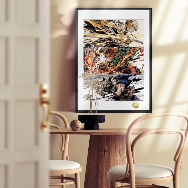 【海外代購】皇呱 《超帥時刻》鬼滅之刃三小隻裝飾畫 午睡毯 地毯 