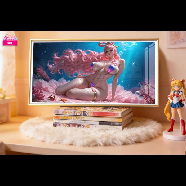 【海外代購】阿喵畫社 深海祕境 白星 新品12K主題超清裝飾畫 滑鼠墊 冰箱貼 
