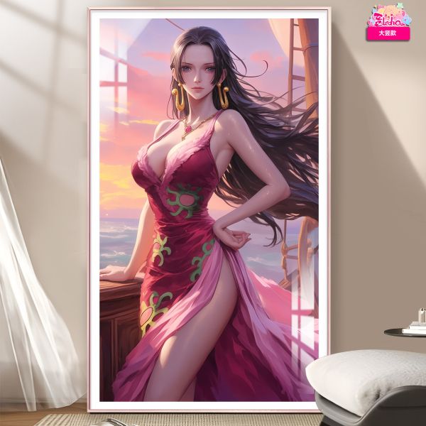 【海外代購】阿喵畫社《海賊王》晚霞 女帝 波雅漢庫克 12k超清裝飾畫 