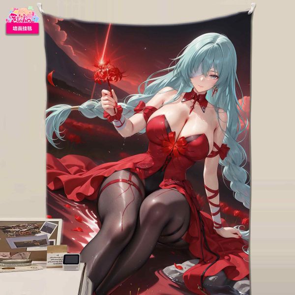 【海外代購】阿喵畫社 彼岸花 佛洛洛 展館級8k超清精裱畫 床頭地墊 牆面掛毯 冰箱貼 