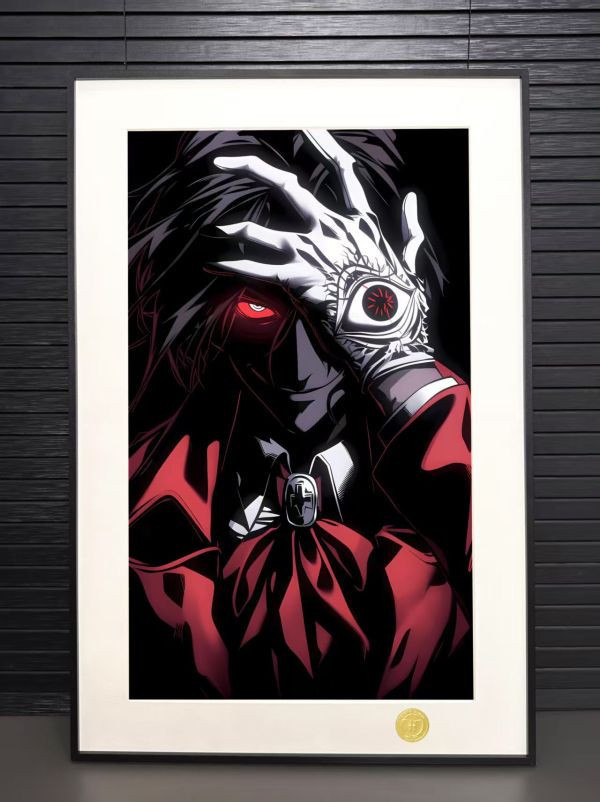 【海外代購】H2 《阿卡多》皇家國教騎士團Hellsing吸血鬼動漫二次元裝飾畫 