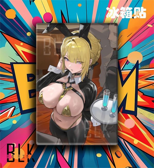 【海外代購】巴洛克 《服務生伊芙琳》絕區零Evelyn簡杜鯊魚妹舍勒之青遊戲動畫裝飾畫 