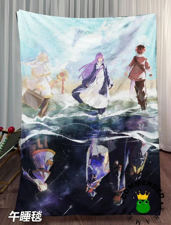【海外代購】皇呱 《三人與舊影》葬送的芙莉蓮裝飾畫 午睡毯 地毯 