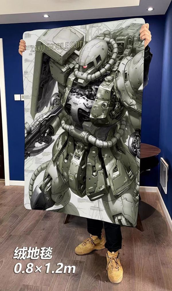 【海外代購】千鳥社 《扎古》機動戰士高達扎古zaku空調毯地毯裝飾畫 