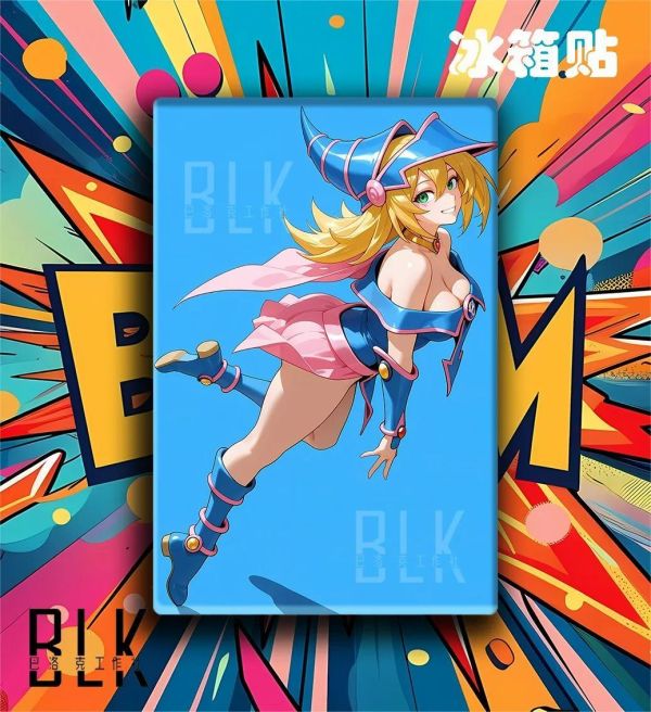 【海外代購】巴洛克 《藍色黑魔導女孩》遊戲王裝飾畫冰箱貼 