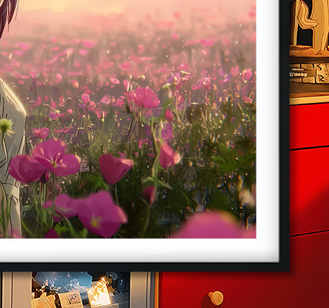 【海外代購】巴洛克 《花叢蕾塞》Chainsaw Man鏈鋸人蕾塞篇reze電次帕瓦瑪奇瑪動畫裝飾畫冰箱貼 