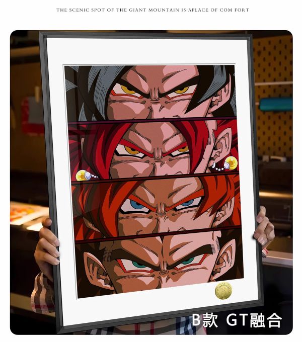 【海外代購】皇呱 《賽亞人合集》龍珠賽亞人合集Z時期融合GT融合裝飾畫 午睡毯 地毯 