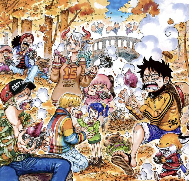 【海外代購】H2 《秋日海賊王》魯夫索隆娜美喬巴大與動畫二次元裝飾畫 