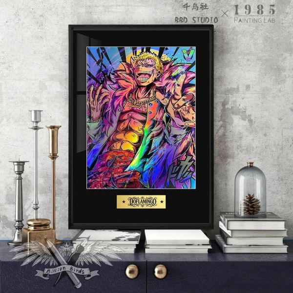 【海外代購】千鳥社《明哥鐳射》海賊王潮流炫彩鐳射裝飾畫 