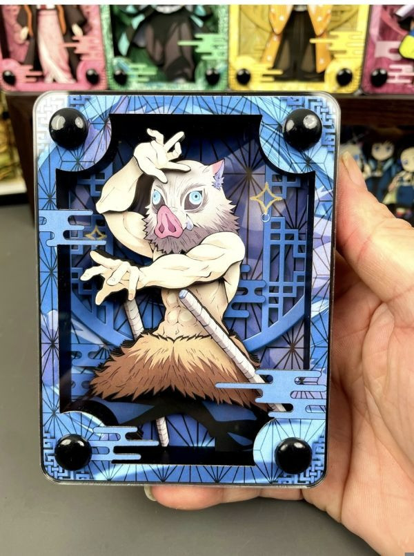 【海外代購】萌萌匠 鬼滅之刃 亞克力立體卡雕方磚二代磚 