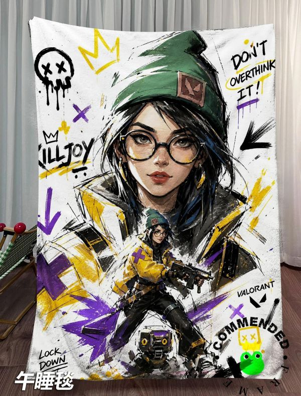【海外代購】皇呱 《天才少女奇樂》瓦洛蘭特裝飾畫 午睡毯 地毯 