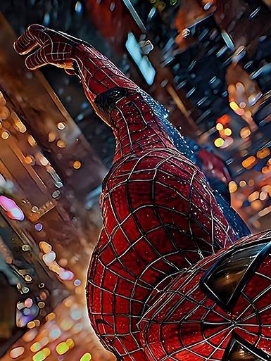 【海外代購】巴洛克 《出擊蜘蛛人》Spider-Man漫威彼得帕克復仇者聯盟動漫裝飾畫冰箱貼 