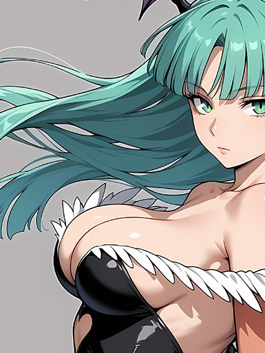 【海外代購】巴洛克 《側顏莫莉卡》惡魔戰士遊戲Morrigan莉莉絲卡普空動漫裝飾畫 