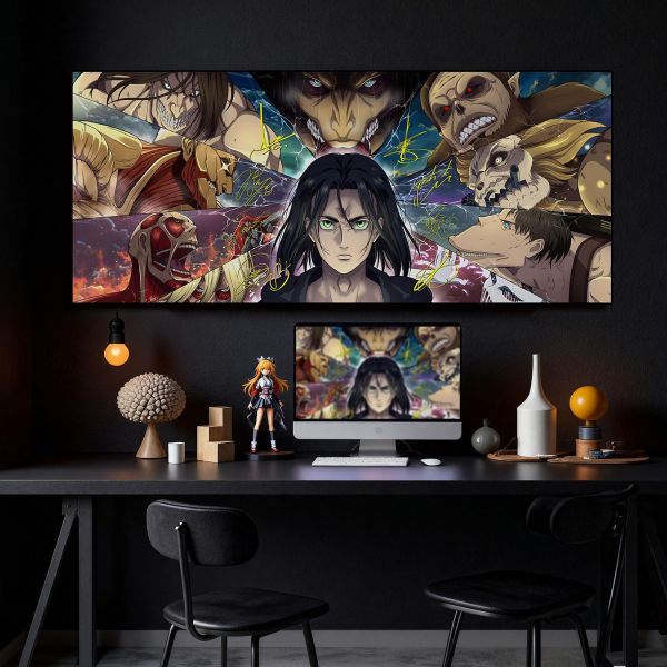 【海外代購】千鳥社 《九大巨人》 進擊的巨人艾倫耶格爾阿妮萊納貝爾托爾特九大巨人始祖巨人地毯滑鼠墊裝飾畫 