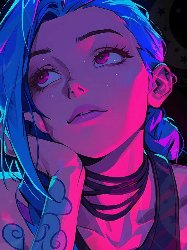 【海外代購】星空《思緒金克斯》英雄聯盟LOL暴走蘿莉裝飾畫 