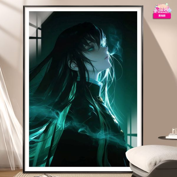 【海外代購】阿喵畫社《鬼滅之刃》霞柱 時透無一郎 8k超清裝飾畫 