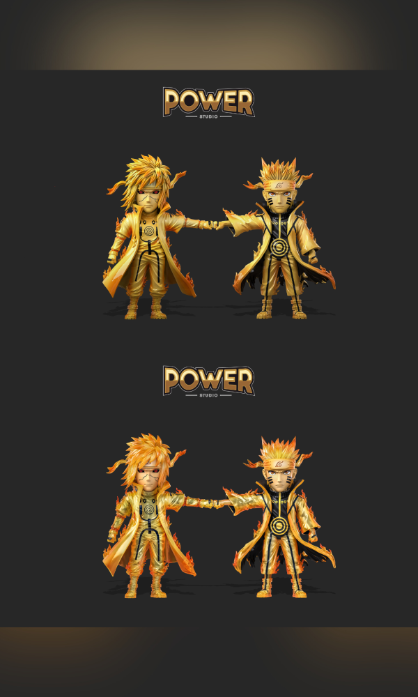 【預定】Power 波風水門&漩渦鳴人 父子對拳 wcf 死水&死水之子 父子對拳 