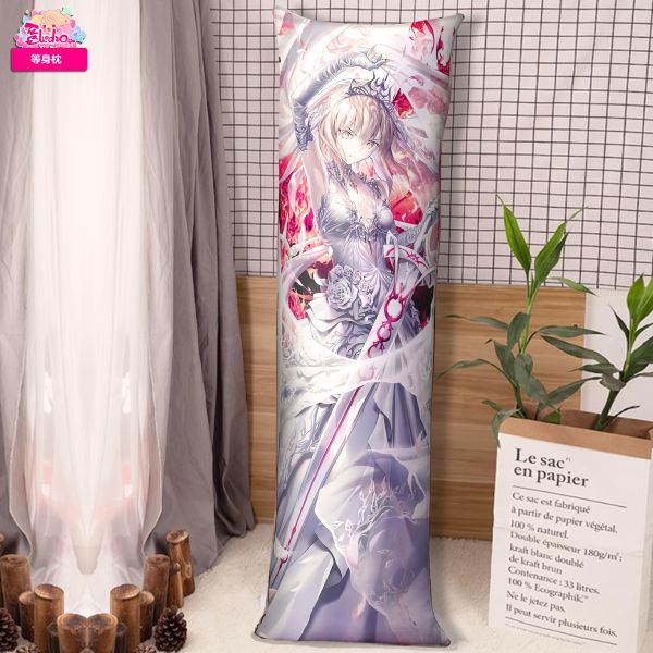 【海外代購】阿喵畫社 婚紗 吾王saber 8k超大高清裝飾畫 等身枕 床頭地墊 午睡毛毯 