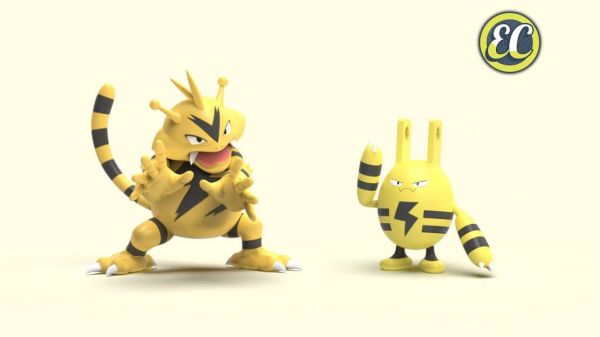 【預定】EC 寶可夢圖鑑1/20 電擊怪&電擊獸/鴨嘴寶寶&鴨嘴火獸 