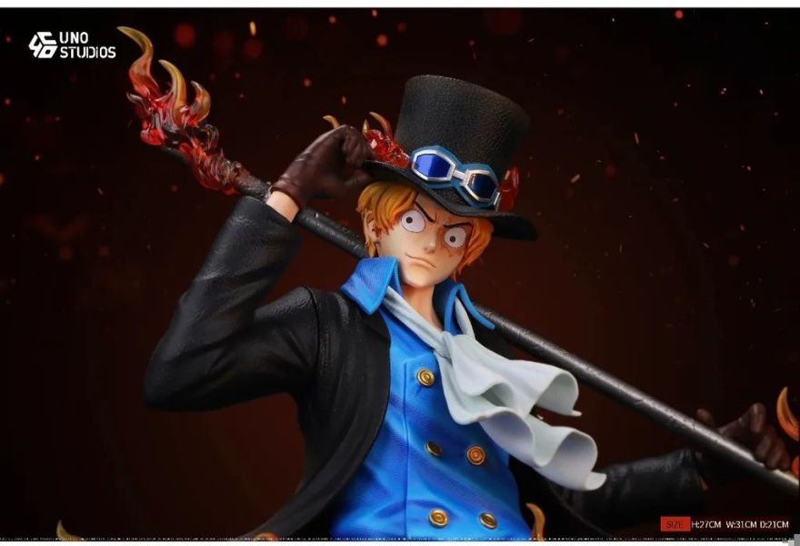 【預定】UNO 海賊王 1/4 SABO薩博桌擺件胸像 