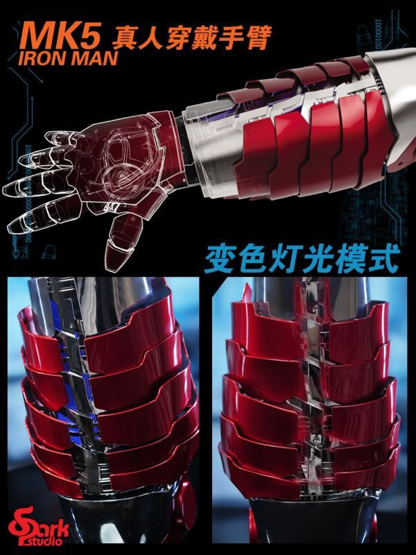 【海外代購】SPARK 1/1 穿戴式鋼鐵人MK5機甲手臂 