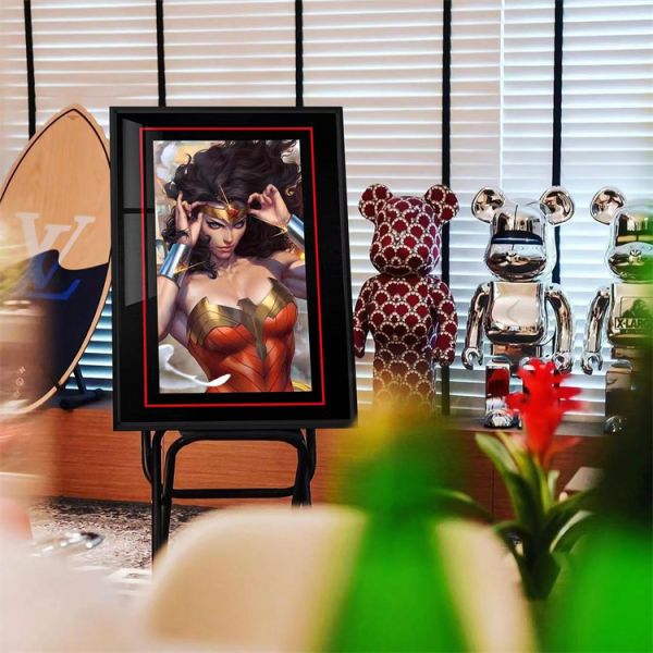 【海外代購】千鳥社 神奇女俠 DC 正義聯盟 老劉 Artgerm 裝飾畫 01 